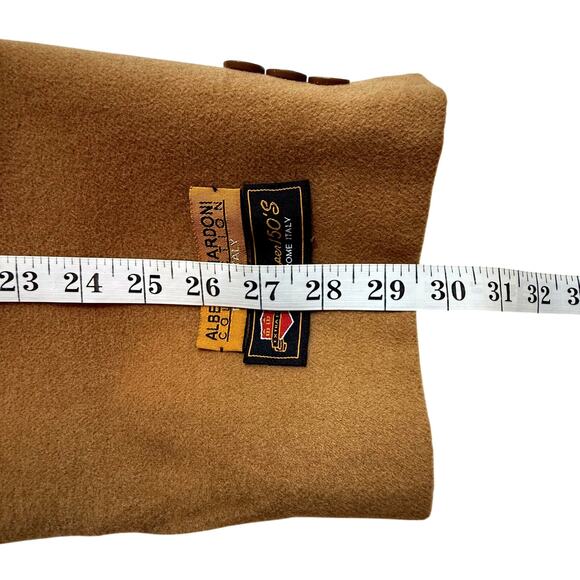Alberto Nardoni Cashmere Blend Coat Mens 5XL Camel Super 150's Minimalist Preppy - Picture 8 of 10